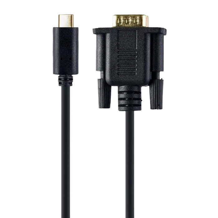 Cablu Video Cablexpert A-CM-VGAM-01, USB Type-C (M) - VGA (M), 0.15 m, Negru - photo