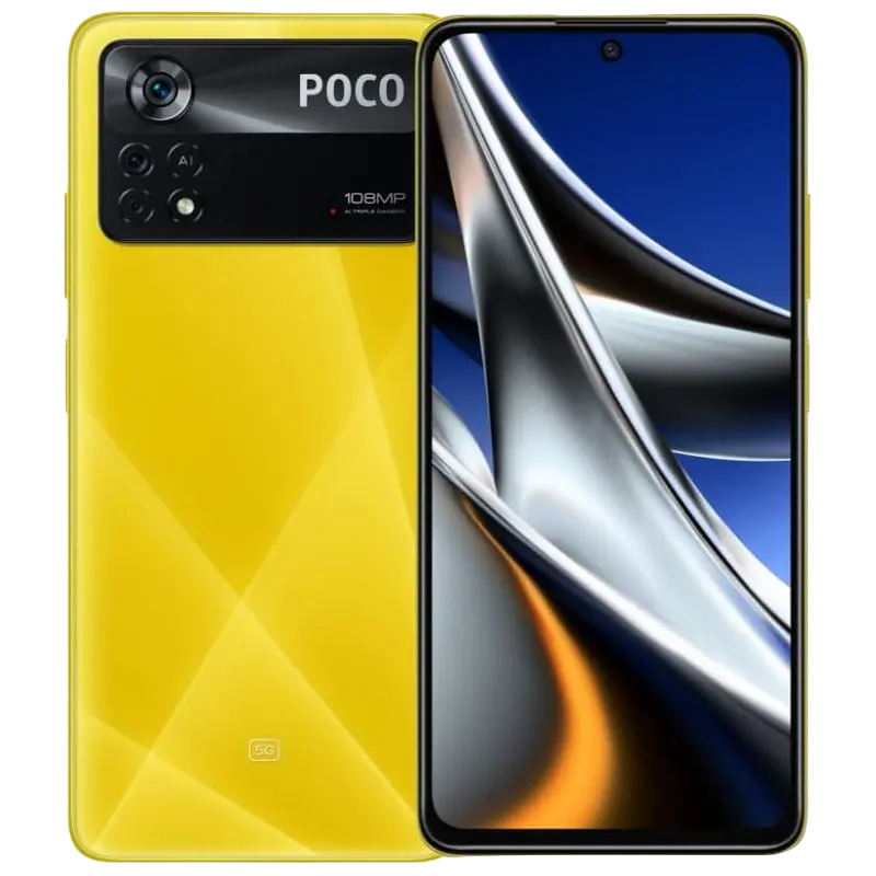 Смартфон Xiaomi Poco X4 Pro, 8Гб/256Гб, Жёлтый - photo