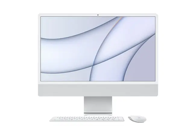Computer All-in-One Apple iMac A2439, M1 with 8-core CPU and 7-core GPU, 16GB/512GB, macOS Big Sur, Argintiu - photo