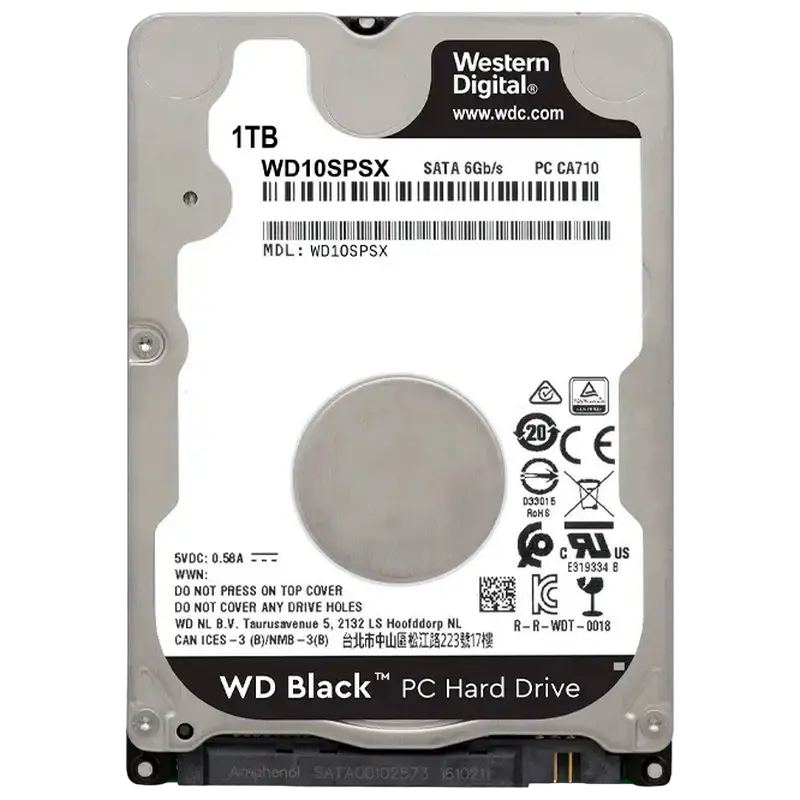 Жесткий диск Western Digital WD Black, 2.5"/7 мм, 1 ТБ <WD10SPSX> - photo