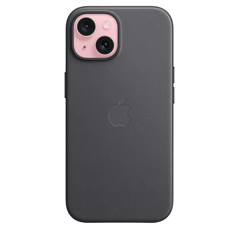 Чехол Apple iPhone 15 FineWoven Case with MagSafe, Чёрный - photo