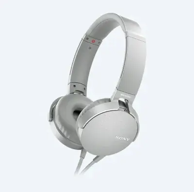 Căști pentru telefoane mobile SONY MDR-XB550AP, Cu fir, Alb - photo