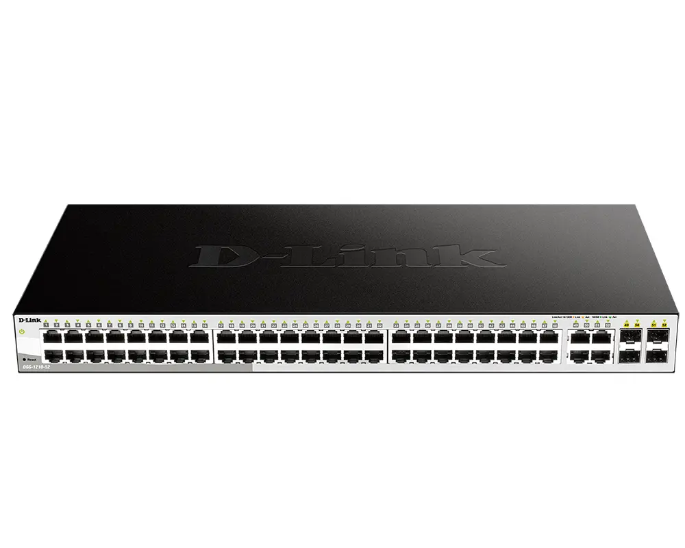 Сетевой коммутатор D-Link DGS-1210-52, 48x 10/100/1000 Мбит/с, 4x SFP - photo