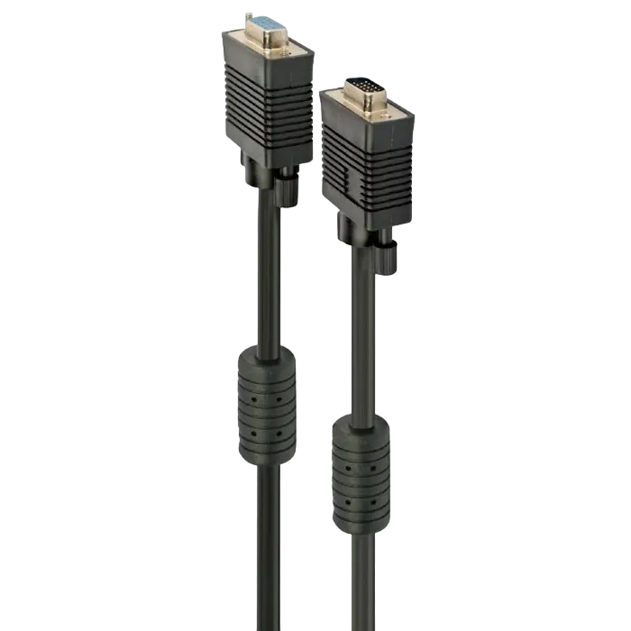 Cablu Video Cablexpert CC-PPVGAX-10M-B, VGA D-Sub (M) - VGA D-Sub (M), 10m, Negru - photo