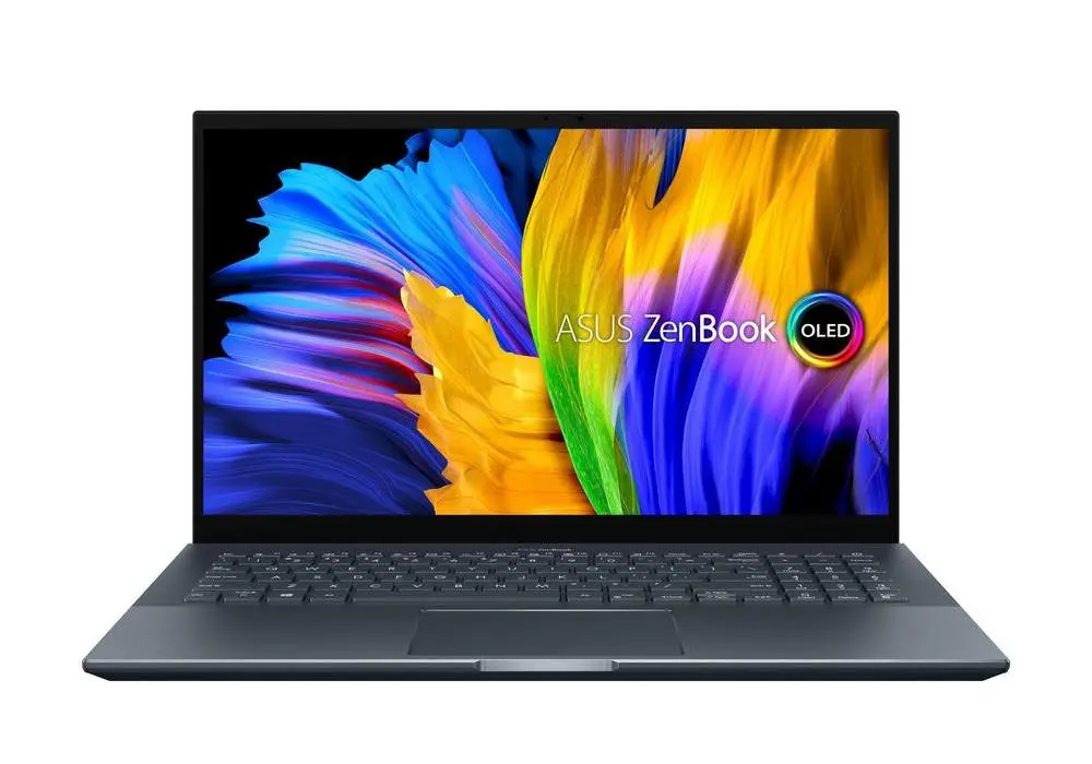 Ноутбук 15,6" ASUS Zenbook Pro 15 OLED UM535QE, Pine Grey, AMD Ryzen 9 5900HX, 16Гб/1024Гб, Без ОС - photo