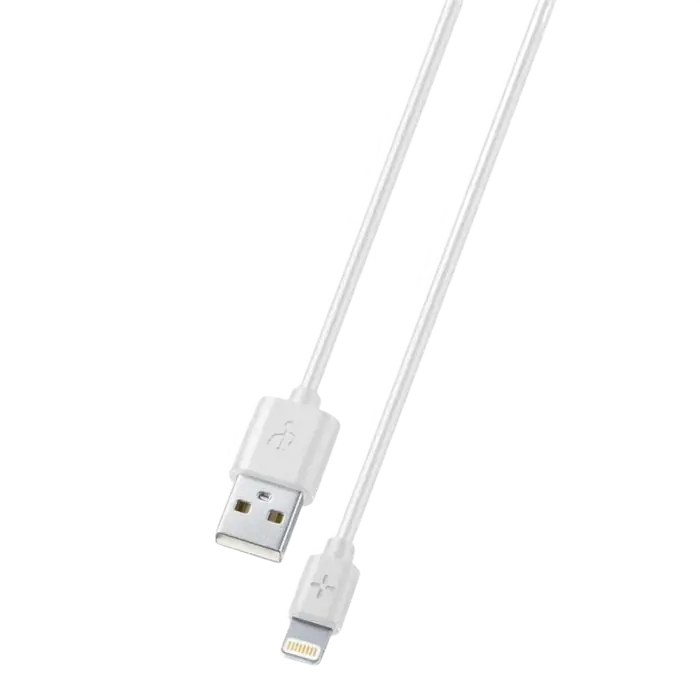 Cablu încărcare și sincronizare Cellularline MFI, USB Type-A/Lightning, 1m, Alb - photo