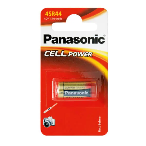 4SR44 Panasonic silver-oxide "CELL power" Blister*1, 180 mAh, h-5.4mm, Ø-11.6mm, 4SR-44L/1BP - photo