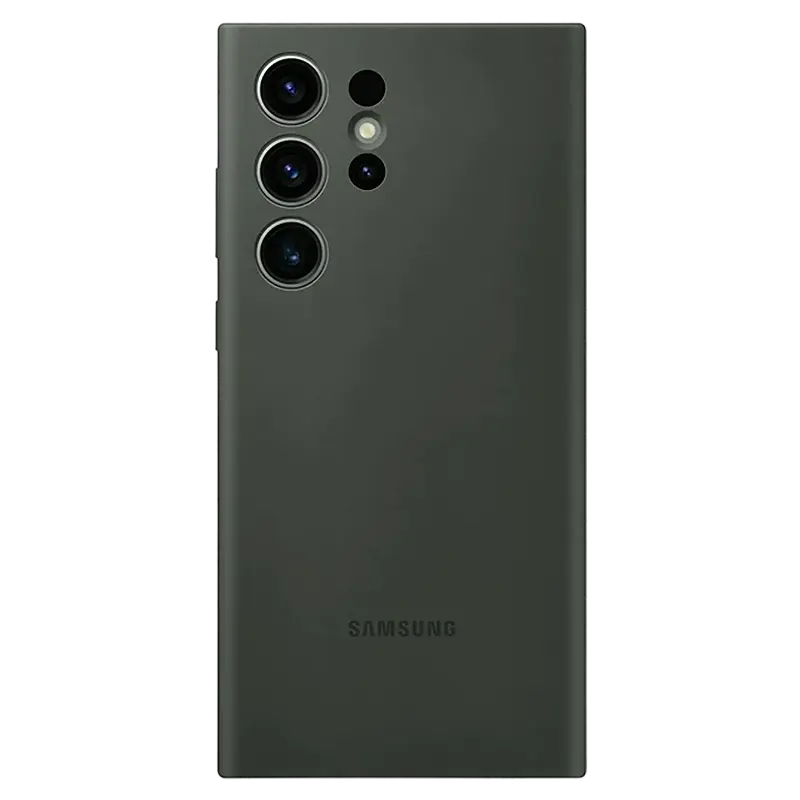 Husă Samsung Silicone Cover for Galaxy S23 Ultra, Khaki - photo