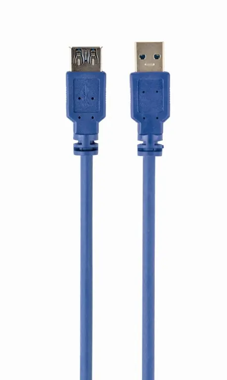 Cablu prelungitor Cablexpert CCP-USB3-AMAF-10, USB Type-A (F)/USB Type-A (M), 3m, Albastru - photo