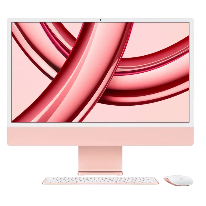 Моноблок Apple iMac A2874, 24", M3 with 8-core CPU and 8-core GPU, 8Гб/256Гб, macOS Sonoma, Розовый - photo