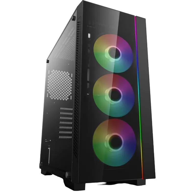 Компьютерный корпус Deepcool MATREXX 55 V3 ADD-RGB 3F, Midi-Tower, Без блока питания, Чёрный - photo