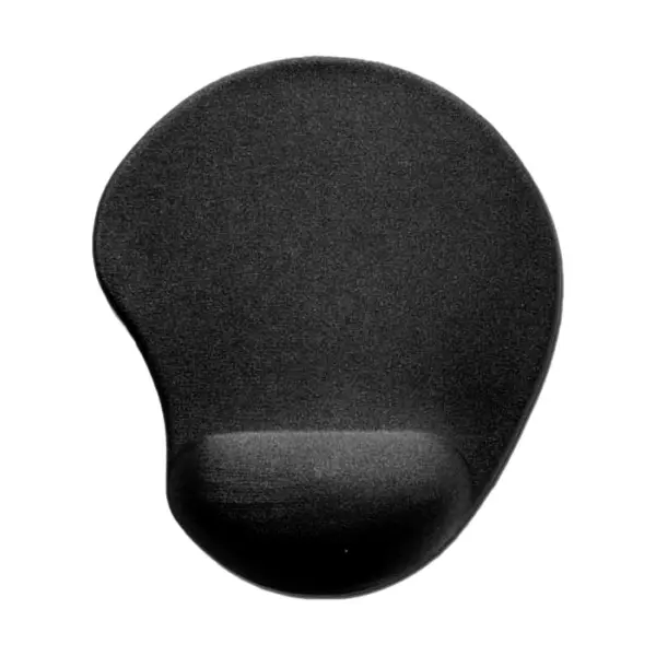 Mouse Pad SVEN GL009BK, 250 × 220 × 20mm, Gel wrist support, Neoprene fabric, Rubberized base, Black - photo