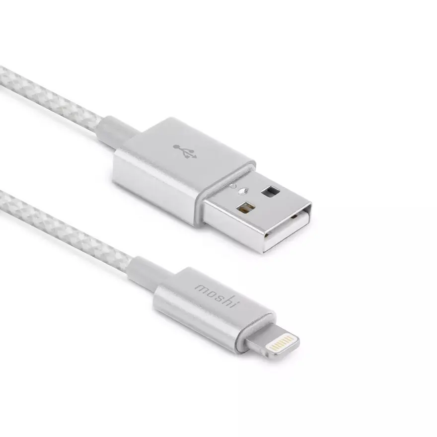Cablu încărcare și sincronizare Moshi iPhone Lighting USB Cable, USB Type-A/Lightning, 1,2m, Argintiu - photo