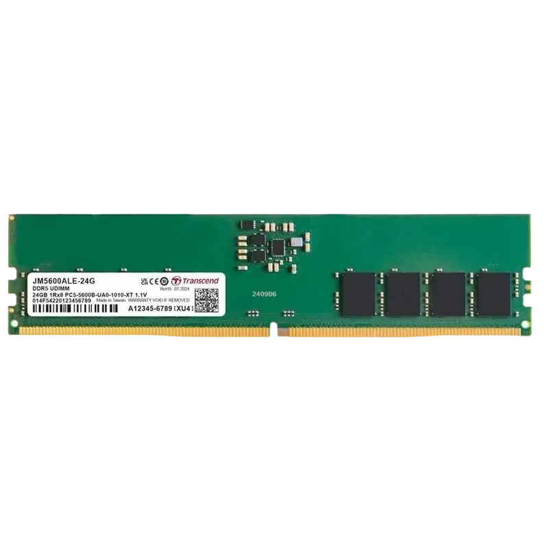 Memorie RAM Transcend JetRam, DDR5 SDRAM, 5600 MHz, 24GB, JM5600ALE-24G - photo