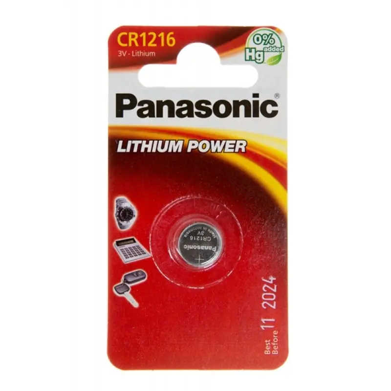 Baterii rotunde Panasonic CR-1216EL, CR1216, 1buc. - photo