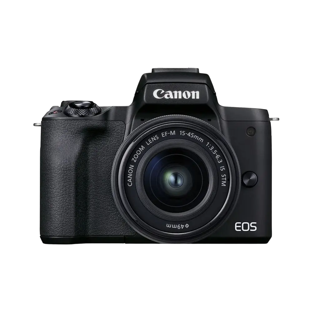 Aparat Foto Mirrorless Canon EOS M50 Mark II + EF-M 15-45 IS + EF-M 55-200 IS, Negru - photo