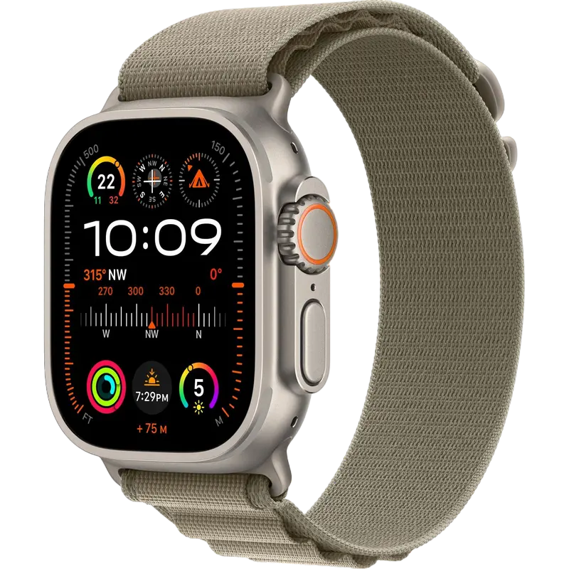 Ceas inteligent Apple Watch Ultra 2, 49mm, Titanium | Olive - photo