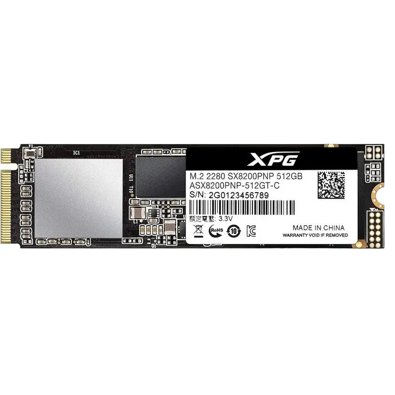 Накопитель SSD ADATA XPG SX8200 Pro, 512Гб, ASX8200PNP-512GT-C - photo