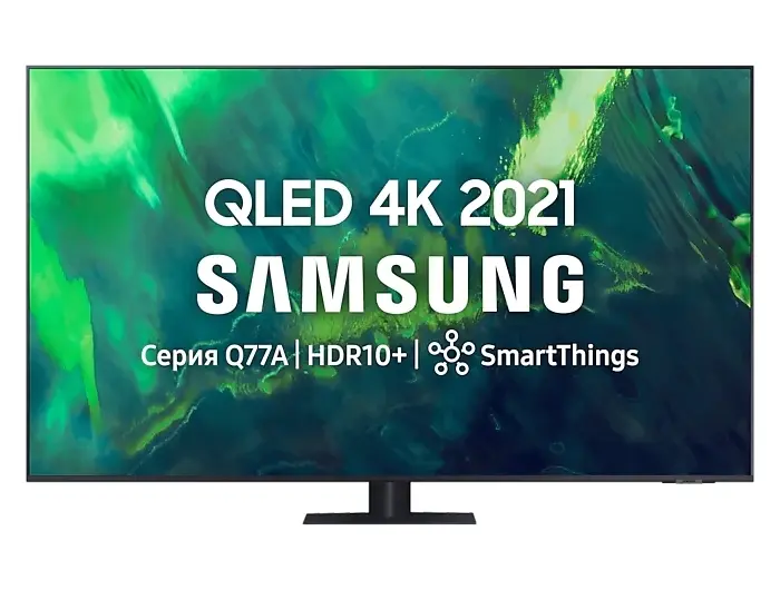 85" Televizor LED SMART Samsung QE85Q77AAUXUA, 3840 x 2160, Tizen, Negru - photo