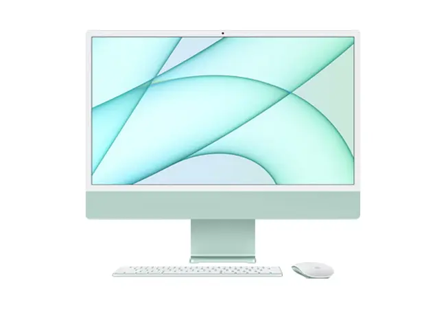 Computer All-in-One Apple iMac A2438, M1 with 8-core CPU and 8-core GPU, 16GB/256GB, macOS Big Sur, Verde - photo