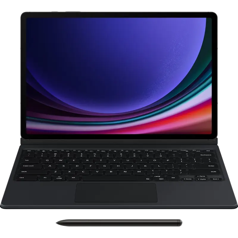 Чехол-клавиатура Samsung Galaxy Tab S9+/S9 FE+, 12,4", Чёрный - photo