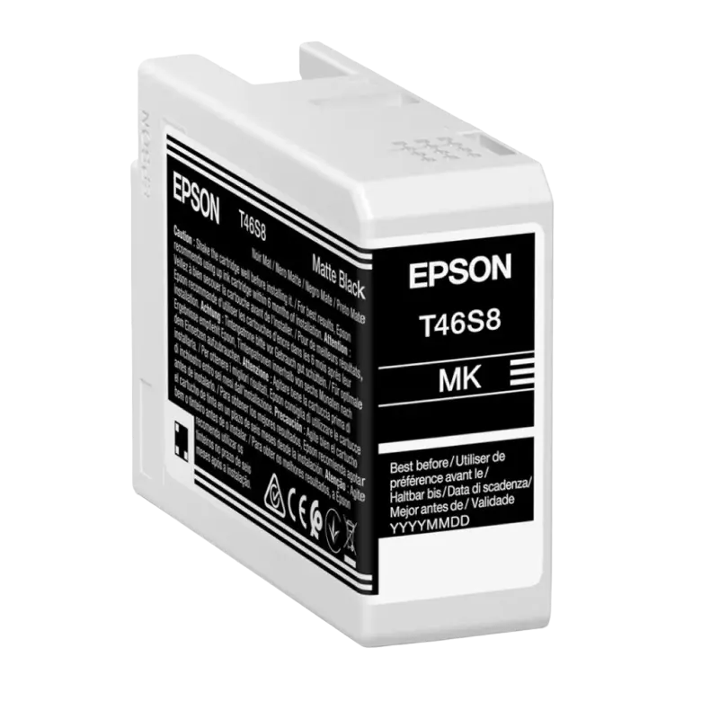 Картридж чернильный Epson T46S8 UltraChrome PRO 10 Ink, 25мл, Матовый Черный - photo