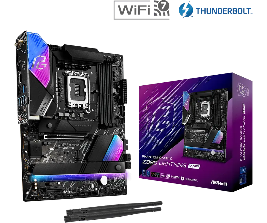 Placă de bază ASRock Z890 LIGHTNING WIFI, LGA1851, Intel Z890, ATX - photo