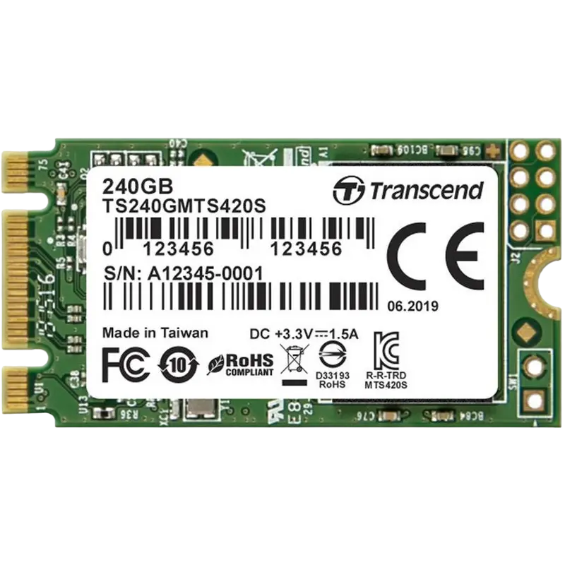 Накопитель SSD Transcend 420S, 240Гб, TS240GMTS420S - photo