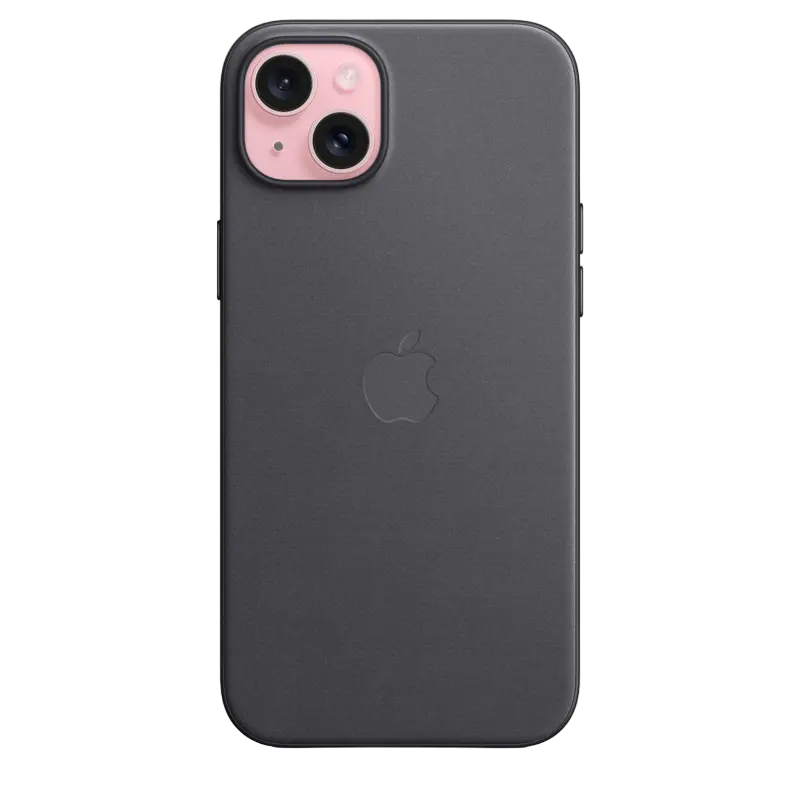 Чехол Apple iPhone 15 Plus FineWoven Case with MagSafe, Чёрный - photo