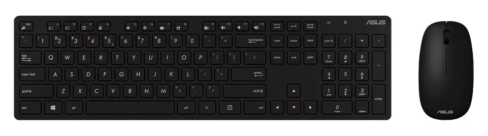 Set Tastatură + Mouse ASUS W5000, Fără fir, Negru - photo