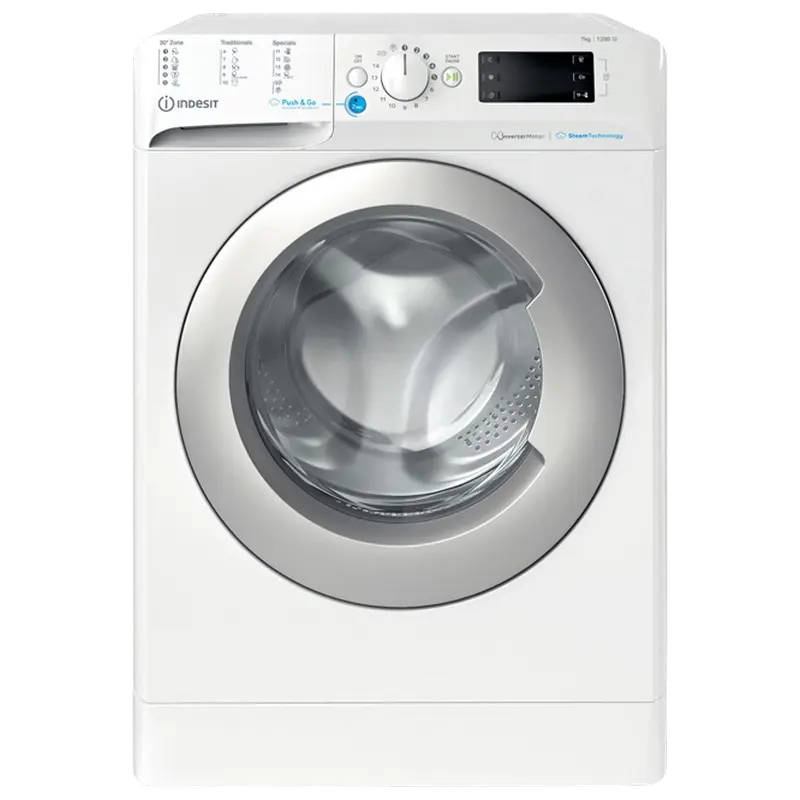 Mașină de spălat Indesit BWE 71295 X WSV EU, 7kg, Alb - photo