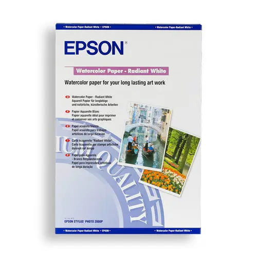 Hârtie fotografică Epson WaterColor Paper - Radiant White, A3+