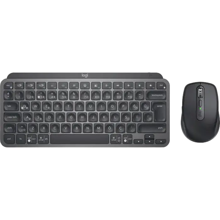 Клавиатура и мышь Logitech MX Keys Mini Combo for Busines, Беспроводное, Графитовый - photo