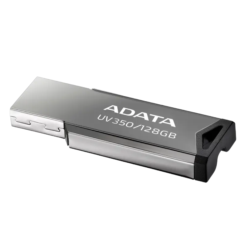 USB Flash накопитель ADATA UV350, 128Гб, Серебристый - photo