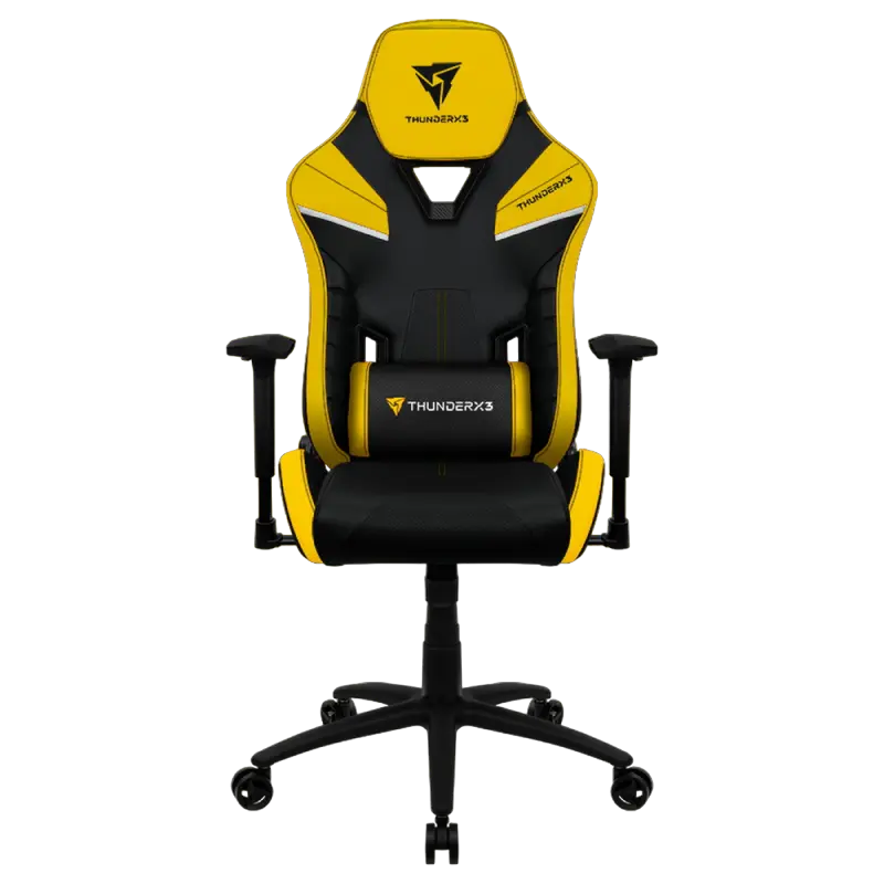Игровое кресло ThunderX3 TC5, Искусственная кожа, Чёрный/Жёлтый - photo