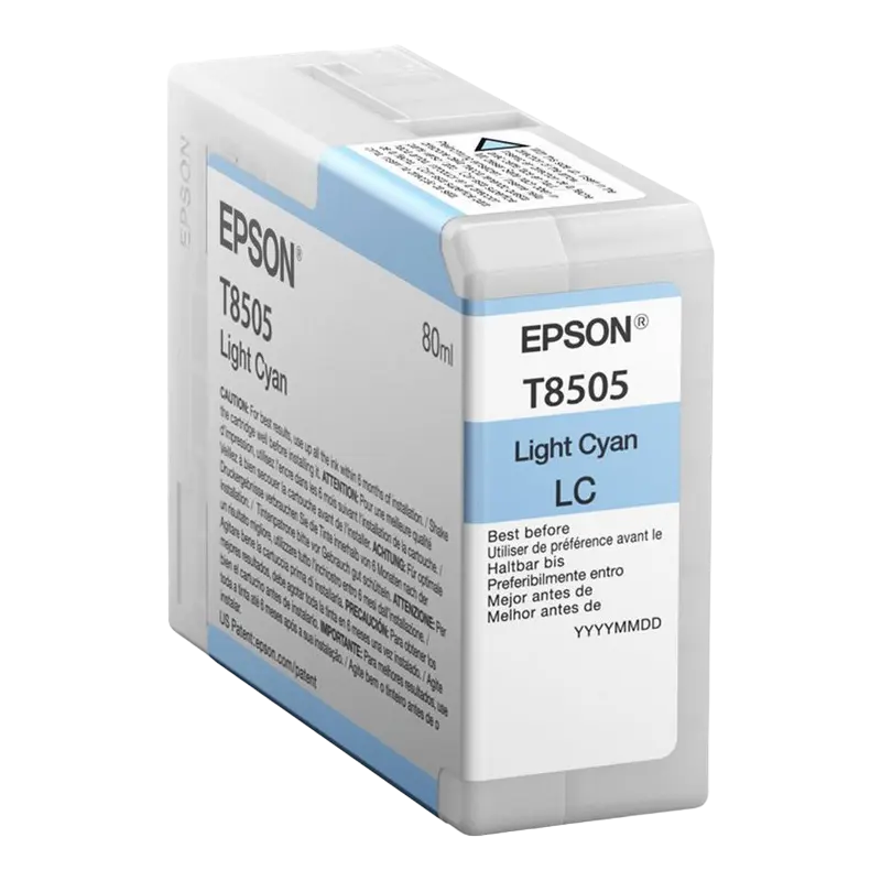 Cartuș de cerneală Epson T850 UltraChrome HD, 80ml, Albastru Deschis - photo