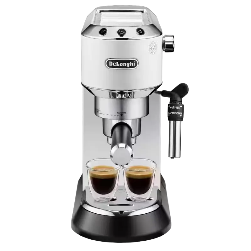 Кофеварка рожковая DeLonghi Dedica Pump Espresso, 1300Вт, Белый - photo