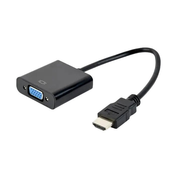 Convertor Video Cablexpert A-HDMI-VGA-04, HDMI (M) - VGA D-Sub, 0,15m, Negru - photo