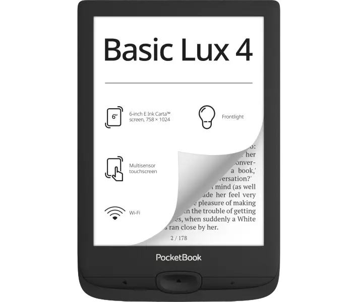 eBook Reader PocketBook Basic Lux 4 618, Negru - photo