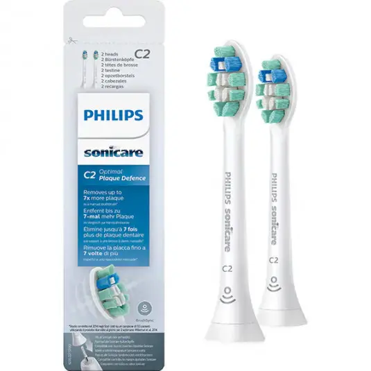Duză pentru periuța de dinți electrică PHILIPS Sonicare C2 Optimal Plaque Defence HX9022/10, Alb