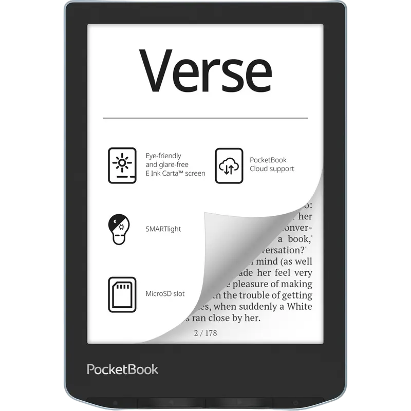 eBook Reader PocketBook Verse 629, Albastru stralucitor - photo