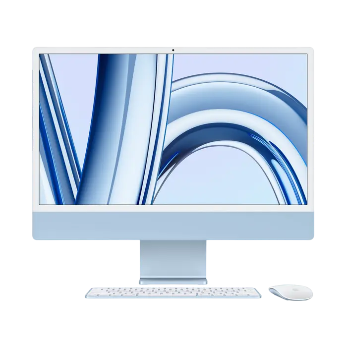 Моноблок Apple iMac A2873, 24", M3 with 8-core CPU and 10-core GPU, 16Гб/1024Гб, macOS Sonoma, Синий - photo