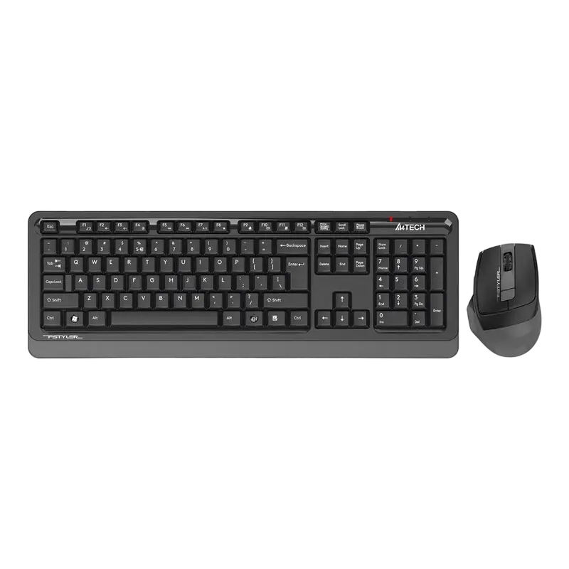 Клавиатура и мышь A4Tech FG1035, Беспроводное, Чёрный | Серый - photo