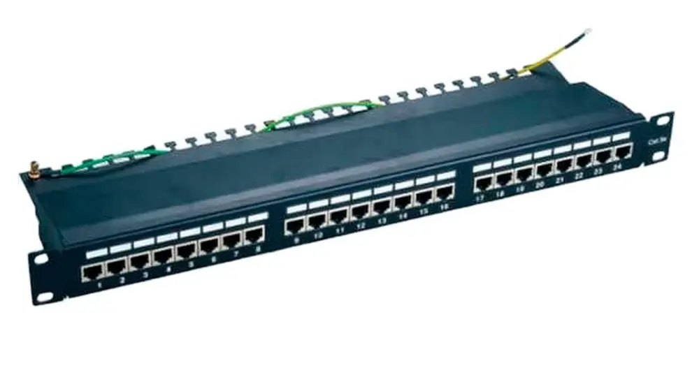 24 ports FTP Cat.5e patch panel, LY-PP5-30, 19"  Krone IDC