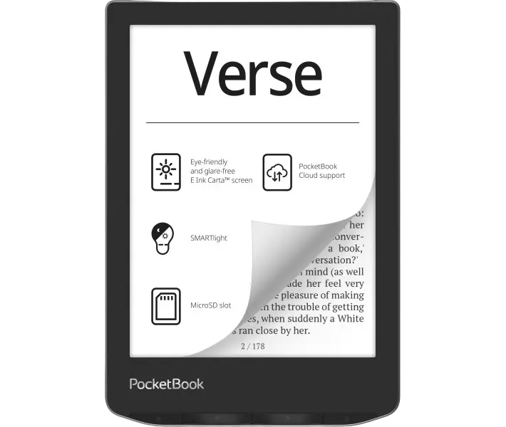 eBook Reader PocketBook Verse 629, Mist Grey - photo