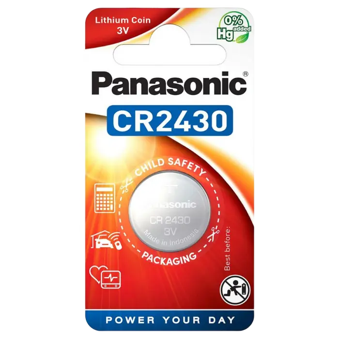 Baterii rotunde Panasonic CR-2430EL, CR2430, 1buc. - photo