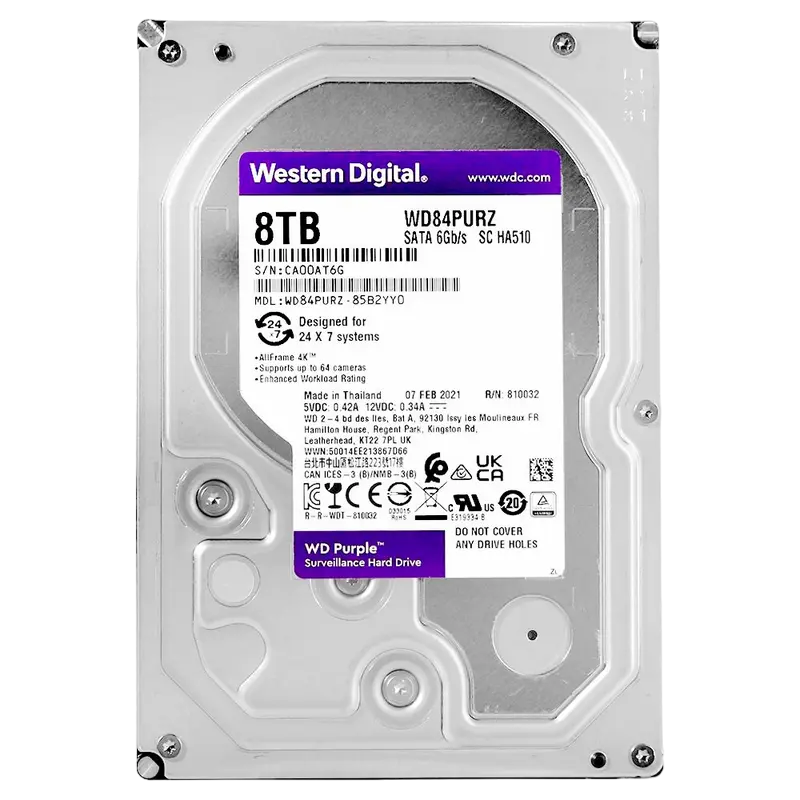 Unitate HDD Western Digital WD Purple, 3.5", 8 TB <WD84PURZ> - photo