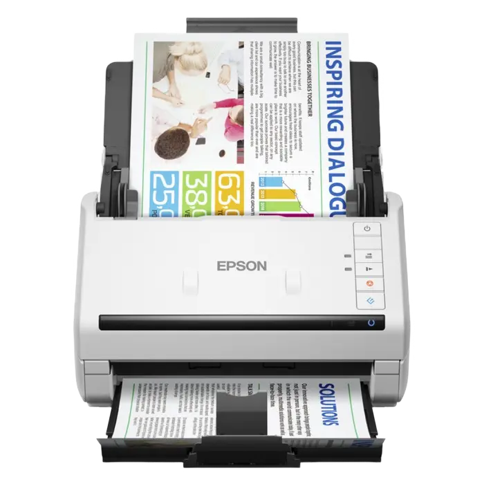 Scaner de documente cu alimentare automată Epson WorkForce DS-530II, A4, Alb - photo