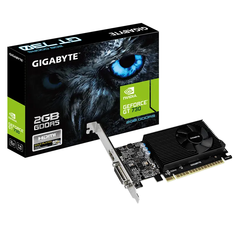 Видеокарта Gigabyte GV-N730D5-2GL,  2ГБ GDDR5 64бит - photo