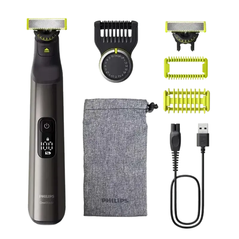 Trimmer pentru bărbați Philips QP6552/15, Oțel inoxidabil - photo